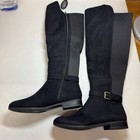 Style   Co  Womens 7 M Wc Black Zip Up Knee High Boots Nib Gt3