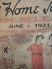 Vtg Rare The Home Pattern Flyer 1921 Sewing Ladies Fashion Ladies Home Journal