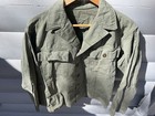 Vintage 1940s 1950s Us Army M-1947 Hbt Herringbone Twill Utility Fatigue Shirt