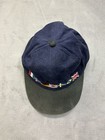 Rare Vtg 1990s Olympics Flag Champion Snapback Hat - Blue Used