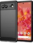 For Google Pixel 6 Pro Case Carbon Fiber Heavy Duty Shockproof Back Cover