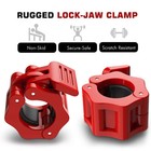 Olympic 1-2  Inch Barbell Clamps Quick Release Standard Bar Weight Plates Usa