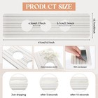 Teenyyou 3 Hole White Faucet Mat 16 1  X 5  Diatomite Kitchen Sink Splash Guard