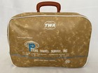 Vtg Twa Travel Bag Peters Travel Service San  Francisco Carry On 16x10x6 