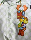 Vintage Child Baby Toddler Clowns One Piece Clown Footed Pajamas Union Suit