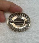 Vintage 925 Sterling Silver Ornade Style Black Onyx Marcasite Pin Brooch  110