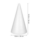 White Styrofoam Cones Polystyrene Shapes Diy Home Craft Christmas 34 5x19 5cm