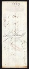 Wilbur   Hastings 1861 Bank Check New York Draft  314 83 W  Nautical Vignette