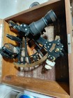 C  Plath Hamburg Sextant W  Telescope  Wwii British Merchant Navy  Wood Case