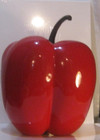 Red Bell Pepper Over Sized Statue Food Prop Vegetable Display Restaurant Decor