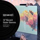 Hudson Hi-fi Anti-static Vinyl 50 Outer Sleeves  Transparent W  White Paper