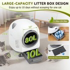 Automatic Cat Litter Box  80l Self Cleaning Litter Box For Multiple Cats