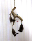 Native American Made Antler Dream Catcher  Dreamcatcher  Turquoise   Coa   168