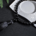 Black Onyx Islamic Tasbih Bead Tassel Bracelet Islamic Blessing Prayer Rosary