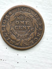 1841 Hard Times Token Liberty  Millions For Defense  not One Cent  Variety