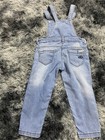 Eleysa Girls Blue Denim Overalls One-piece 3-4 Adjustable Straps Pockets