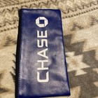 Vintage Chase Bank Cash Blue Bag W bank Logo   Zipper