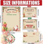 8 Sets Letter From Santa Kit Christmas Official Letters   Certificate Green 