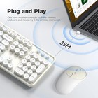 Wireless Keyboard And Mouse Combo  Computer Full Size 2 4g Plug And Play Wire   