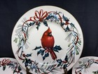 Set Of 4 Designs   Lenox  winter Greetings  Accent Luncheon Plates   9 3 8 