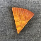 Vintage Rubber Fridge Magnet Realistic Food Slice Of Pie