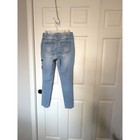 Reviation Floral Embroidered Skinny Jeans Light Wash Blue Red Rose Size 6