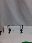 Allen   Roth 27 Inch White Rail With 4 Black Hooks 46304pkxg-35-lb Capacity