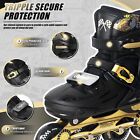 Kids Adjustable Inline Skates Racing Car Skates For Boys Girls Light Up Wheels