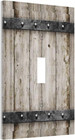 Western Rustic Wooden Barn Door Kitchen Wood Cabin Farmhouse Country Retro Plank