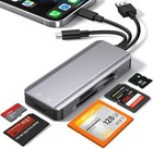 5-in-1 Multi Memory Card Reader aluminum Sd tf cf ms m2 cfast memory Stick Pr   