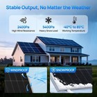 Watt Volt Solar Monocrystalline Panel Bifacial Eco-worthy High-effi 100 12 Rigid
