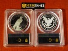 2023 S Proof Silver Peace   Morgan Dollar Pcgs Pr70 Dcam Advanced Release Labels