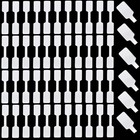 500-pcs Blank Square Adhesive Jewelry Price Tags - 2 3 0 47 Inches  White 