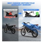 Suparee Motorcycle Mirrors Universal Bar End Rear View Side Mirrors