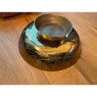 Beautiful Vintage Solid Brass Asian Etched Bowl
