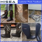 Hisea Men s Rain Boots Neoprene Rubber Waterproof Fishing Hunting Working Boots