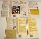 Vintage Map Lot Rand Mcnally Usa Lot Of 7 Various Locations