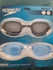Speedo Corsica Adult  Multipurpose Goggles 2 Pack Black  Blue Nwt
