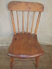 Antique Plank Seat Chair Mid 19th Century