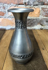 Selandia Norway Vintage Pewter Vase Scandinavian Design 6  Tall Metal Mcm