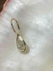 2ct Pear Cut Vvs1 Diamond Solitaire Pendant 18 free Chain 14k Yellow Gold Finish