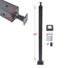 35 x2 x2  Surface Mount Stainless Steel Cable Railing System Kit Indoor Outdoor