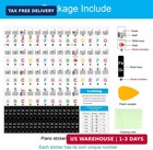 1 Pack Piano Keyboard Stickers For 88 76 61 54 49 Keys  Colorful And Removable P
