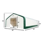 20 x33 x16  Double Truss  Storage Shelter  22oz Pvc Canvas Tent  Rollup Door