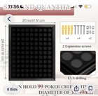 Silipull 99 Poker Chip Display Case Holder 24 X 20 In  51 X 61 Cm 