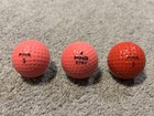 Lot Of 3 Vintage Ping Two Tone Pink white   Red white Golf Balls