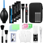 Camera Lens Cleaning Kit Blower Pen Cloth Swabs Wipes 14pc Set Portable Bag