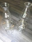  Old Glass Oil Lamps - Aguila Heche Por Lux -  Camp Cabin Decoration 