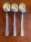 Towle Old Lace Set Of 3 Sterling Silver 6  Spoons