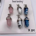 Lot Of 2 Natural Quartz Point Chakra Healing Gemstone Pendant Necklaces Handmade